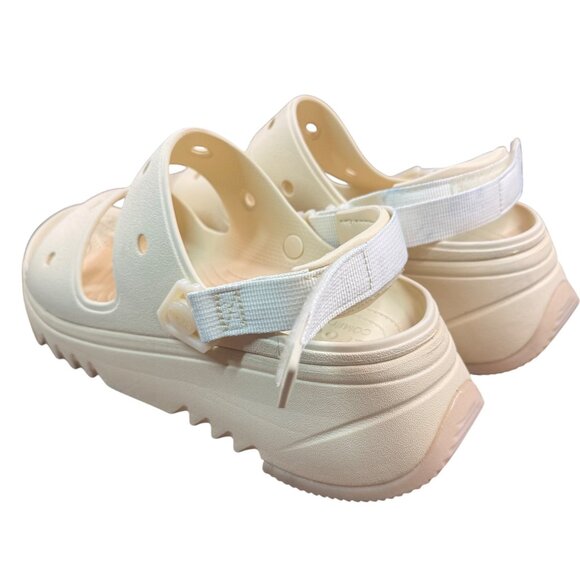 Crocs Classic Unisex Mega Crush Sandals Beige Adjustable Strap W12/M10 - Picture 5 of 14